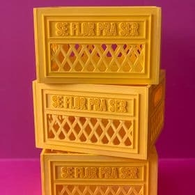 Caixinha de Transporte Amarela